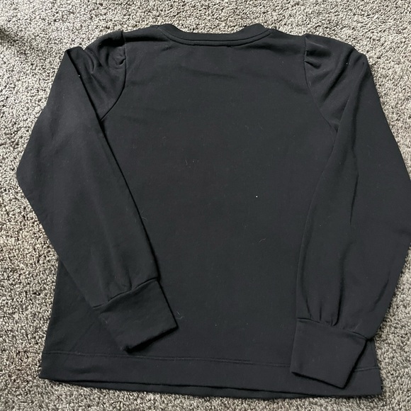 The Loft “Cheers” Sweatshirt Black Women’s Size Small Rhinestone Bling - Picture 4 of 4